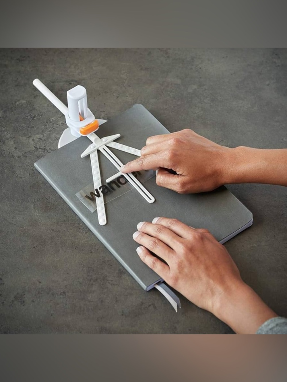 Fiskars Flat Vinyl Alignment Tool, White/Orange